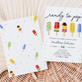 ポプシクル赤ちゃんシャワー 招待状