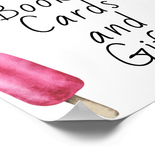 ポプシクル赤ちゃんシャワー – 本、カード、ギフト ポスター (角)