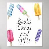 ポプシクル赤ちゃんシャワー – 本、カード、ギフト ポスター (正面)