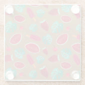 ポプシクル、さくらんぼ、イチゴ&スイカ葉の ガラスコースター (裏面)