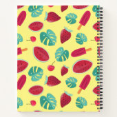 ポプシクル、さくらんぼ、イチゴ&スイカ葉の ノートブック (裏面)