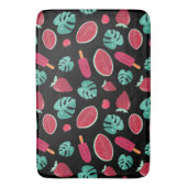 ポプシクル、さくらんぼ、イチゴ&スイカ葉の バスマット (正面縦)