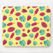 ポプシクル、さくらんぼ、イチゴ&スイカ葉の マウスパッド (正面)