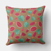 ポプシクル、さくらんぼ、イチゴ&スイカ クッション (裏面)