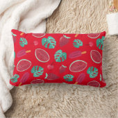 ポプシクル、さくらんぼ、イチゴ&スイカ ランバークッション (ブランケット)