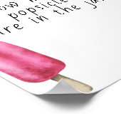 ポプシクル – 瓶の中にポプシクルの数を推測する ポスター (角)