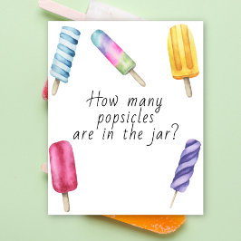 ポプシクル – 瓶の中にポプシクルの数を推測する ポスター