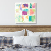 ポプシクルIIストーン抽象芸術プリント |マイク・シック キャンバスプリント (インサイチュ (寝室))