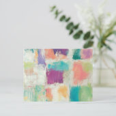 ポプシクルIIストーン抽象芸術プリント |マイク・シック ポストカード (スタンド正面)