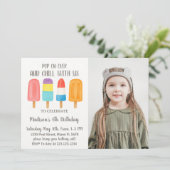 ポプシクールクル誕生日招待状 招待状 (スタンド正面)