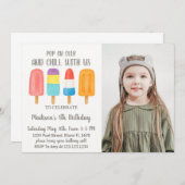 ポプシクールクル誕生日招待状 招待状 (正面/裏面)