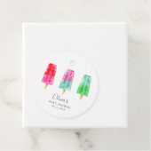 ポプシッカラフルクズラサマーベビーシャワー フェイバータグ (インサイチュ)