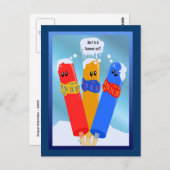 ポプシッ凍っていクスの夏はがき ポストカード (正面/裏面)