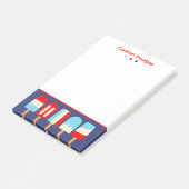 ポプシリストライプのスパーソナライズされたPost-It Notepad ポストイット (アングル)
