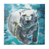 ポプラくま1 タイル (正面)