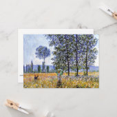 ポプラの下の日光の効果，有名なアートワーク， カード (正面/裏面インサイチュ)
