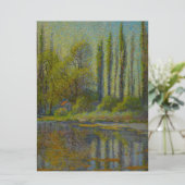 ポプラの木々の春（ユタの風景） (USA Art) カード (スタンド正面)