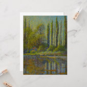 ポプラの木々の春（ユタの風景） (USA Art) カード (正面/裏面インサイチュ)