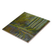 ポプラの木々の春（ユタの風景） (USA Art) タイル (側面)