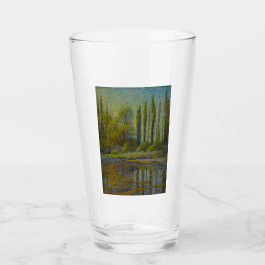 ポプラの木々の春（ユタの風景） (USA Art) タンブラーグラス (正面)