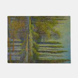 ポプラの木々の春（ユタの風景） (USA Art) ドアマット