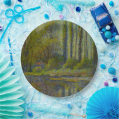 ポプラの木々の春（ユタの風景） (USA Art) ペーパープレート (パーティー)