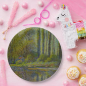 ポプラの木々の春（ユタの風景） (USA Art) ペーパープレート (パーティー)