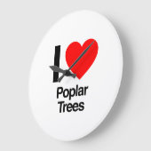 ポプラの木が大好き ラージ壁時計 (傾斜)