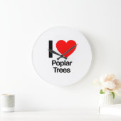 ポプラの木が大好き ラージ壁時計 (ホーム)