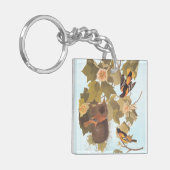 ポプラの木のボルチモア・オリオール・オードボン キーホルダー (正面左)