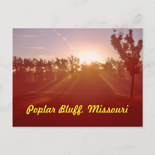 ポプラの絶壁ミズーリ ポストカード (正面)
