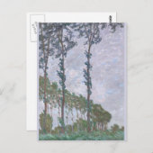 ポプラの風エフェクトシリーズClaude Monet ポストカード (正面/裏面)