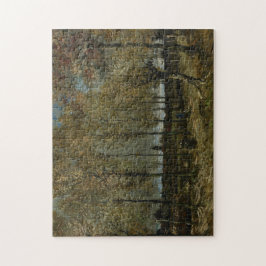 ポプラはフィンセント・ファン・ゴッホによってNuenenに近づきます ジグソーパズル