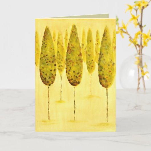 ポプラカード カード (黄色い花)