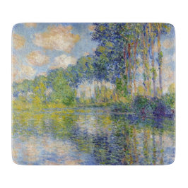 ポプラーズオンザリバーエプテ(by Claude Monet) カッティングボード