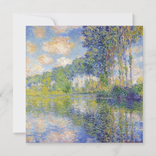 ポプラーズオンザリバーエプテ(by Claude Monet) カード (正面)
