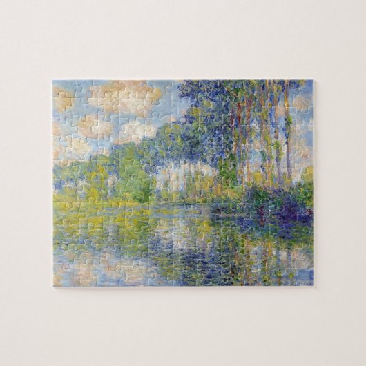 ポプラーズオンザリバーエプテ(by Claude Monet) ジグソーパズル (横)