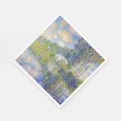 ポプラーズオンザリバーエプテ(by Claude Monet) スタンダードランチョンナプキン (角)