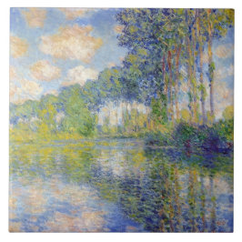 ポプラーズオンザリバーエプテ(by Claude Monet) タイル