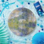 ポプラーズオンザリバーエプテ(by Claude Monet) ペーパープレート (パーティー)