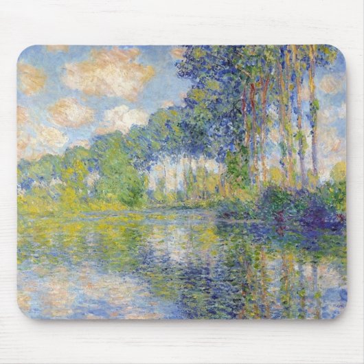 ポプラーズオンザリバーエプテ(by Claude Monet) マウスパッド (正面)