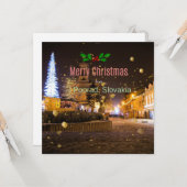 ポプラード、スロバキアからのクリスマスプレゼント カード (正面/裏面インサイチュ)