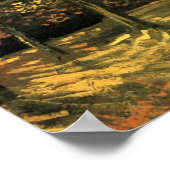 ポプラ付きレーンbyビンセント・ヴァン・ゴッホ ポスター (角)