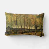 ポプラ付きレーンbyビンセント・ヴァン・ゴッホ ランバークッション (裏面)