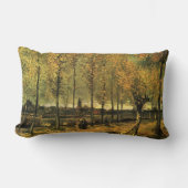 ポプラ付きレーンbyビンセント・ヴァン・ゴッホ ランバークッション (正面)