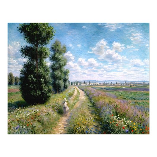 ポプラ付き草原 フォトプリント            (正面)