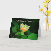 ポプラ木のチューリップカード カード (黄色い花)