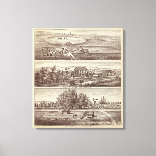 ポプラ牧場 キャンバスプリント (正面)