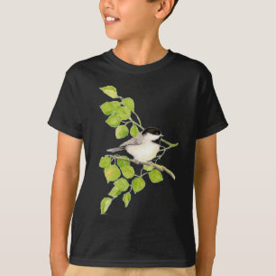 ポプラ、鳥、木、自然のかわいい《鳥》アメリカゴガラ Tシャツ