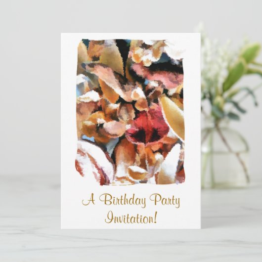 ポプリの花 招待状 (スタンド正面)